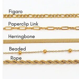 Waterproof Gold Bracelets YOU PICK 2! Non-tarnish Gold chain Bracelet stack CUTE